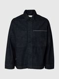 Product image thumbnail - SELVEDGE DENIM OVERSHIRT, Blue Denim | 3