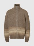 Product image thumbnail - REGULAR FIT KNITTED CARDIGAN, Brownie | 6