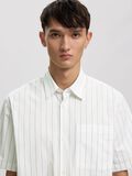 Product image thumbnail - STRIPED SHORT SLEEVED SHIRT, Brilliant White | 6
