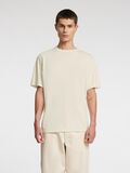 Selected SHORT SLEEVED COTTON T-SHIRT, Birch, highres - 16096871_Birch_003.jpg