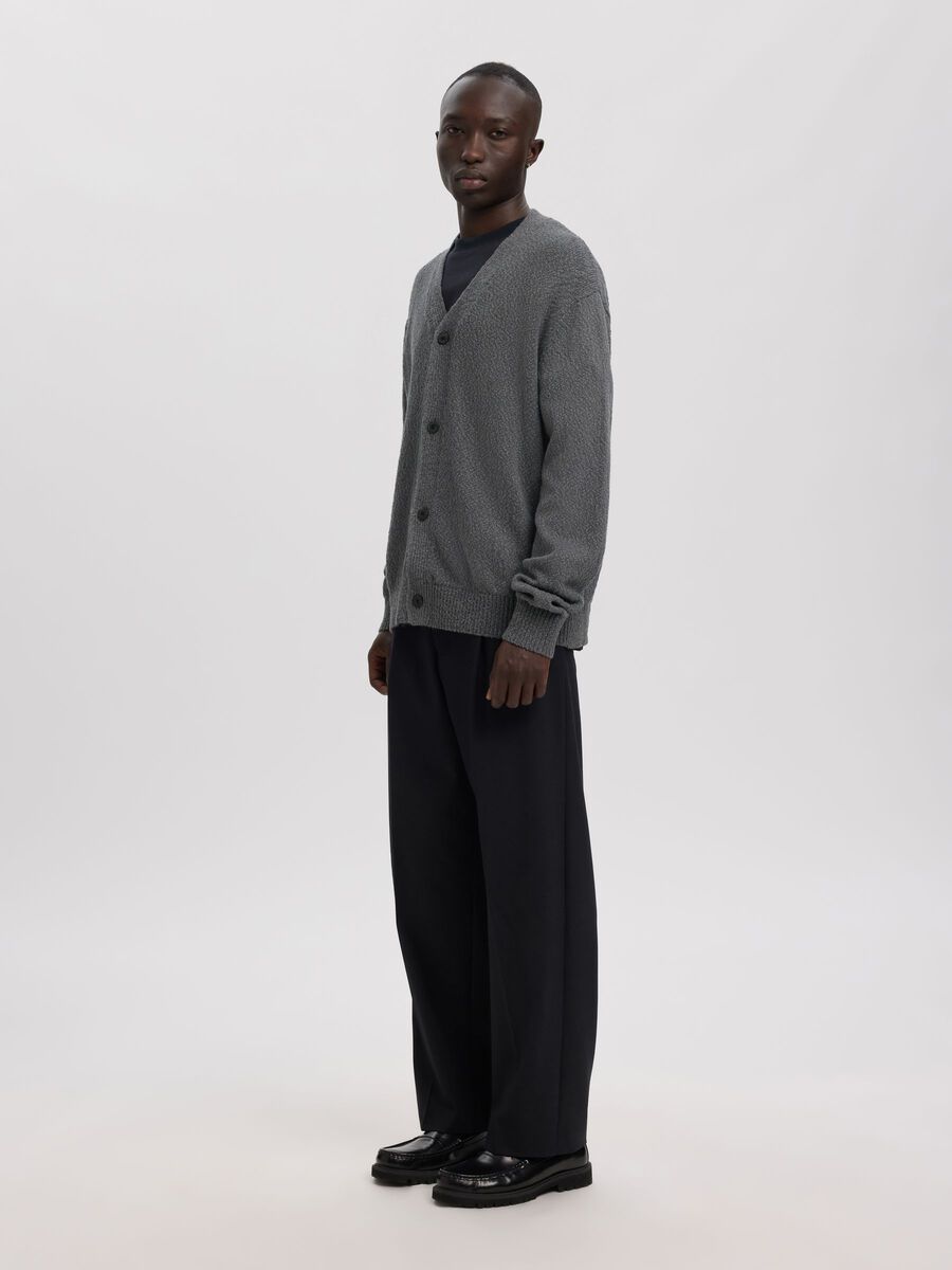 Carousel image - BOUCLE CARDIGAN, Choal Grey | 5