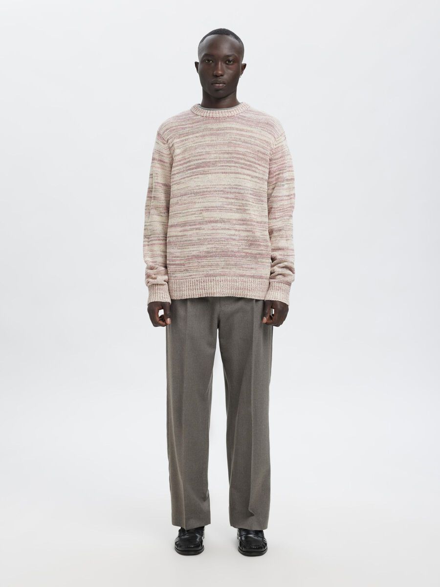 Carousel image - REGULAR FIT  KNITTED PULLOVER, Egret | 1