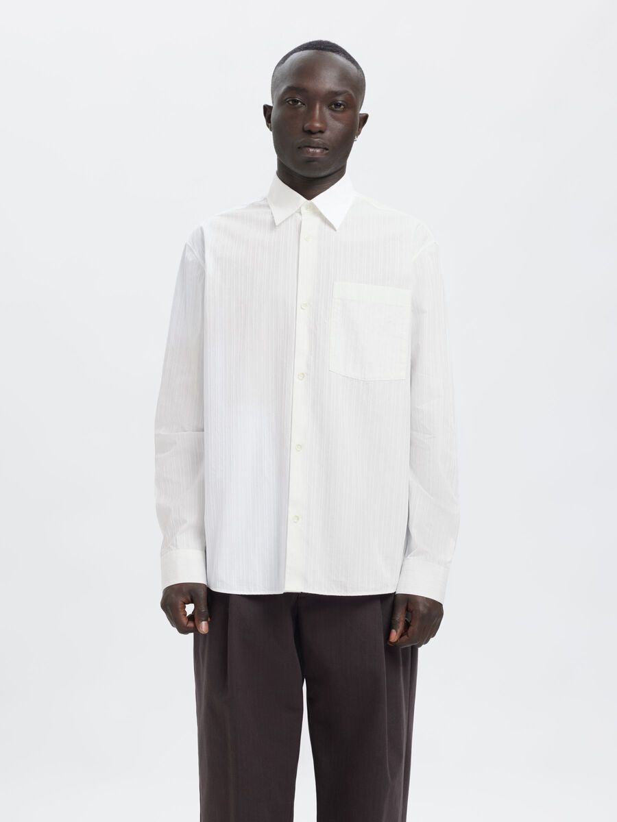 Carousel image - RELAXED FIT SHIRT, Brilliant White | 1