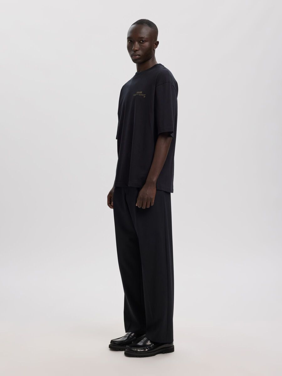 Carousel image - LOOSE FIT  T-SHIRT, Dark Navy | 5