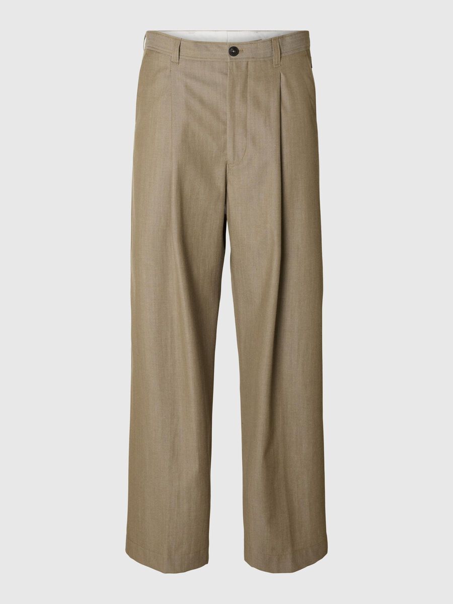 Carousel image - RELAXED FIT TROUSERS, Brindle | 3