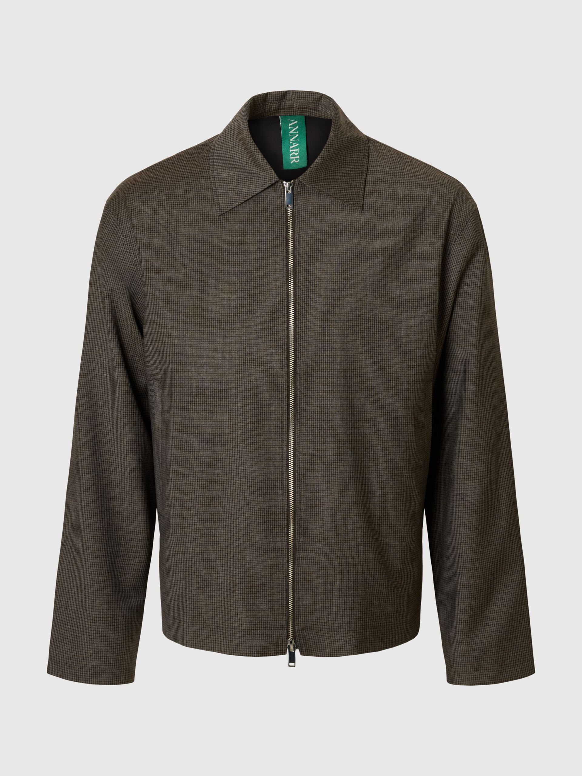 Carousel image - RELAXED FIT WOOL OVERSHIRT, Major Brown | 6