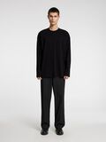 Selected LONG SLEEVED COTTON T-SHIRT, Black Onyx, highres - 16096840_BlackOnyx_005.jpg