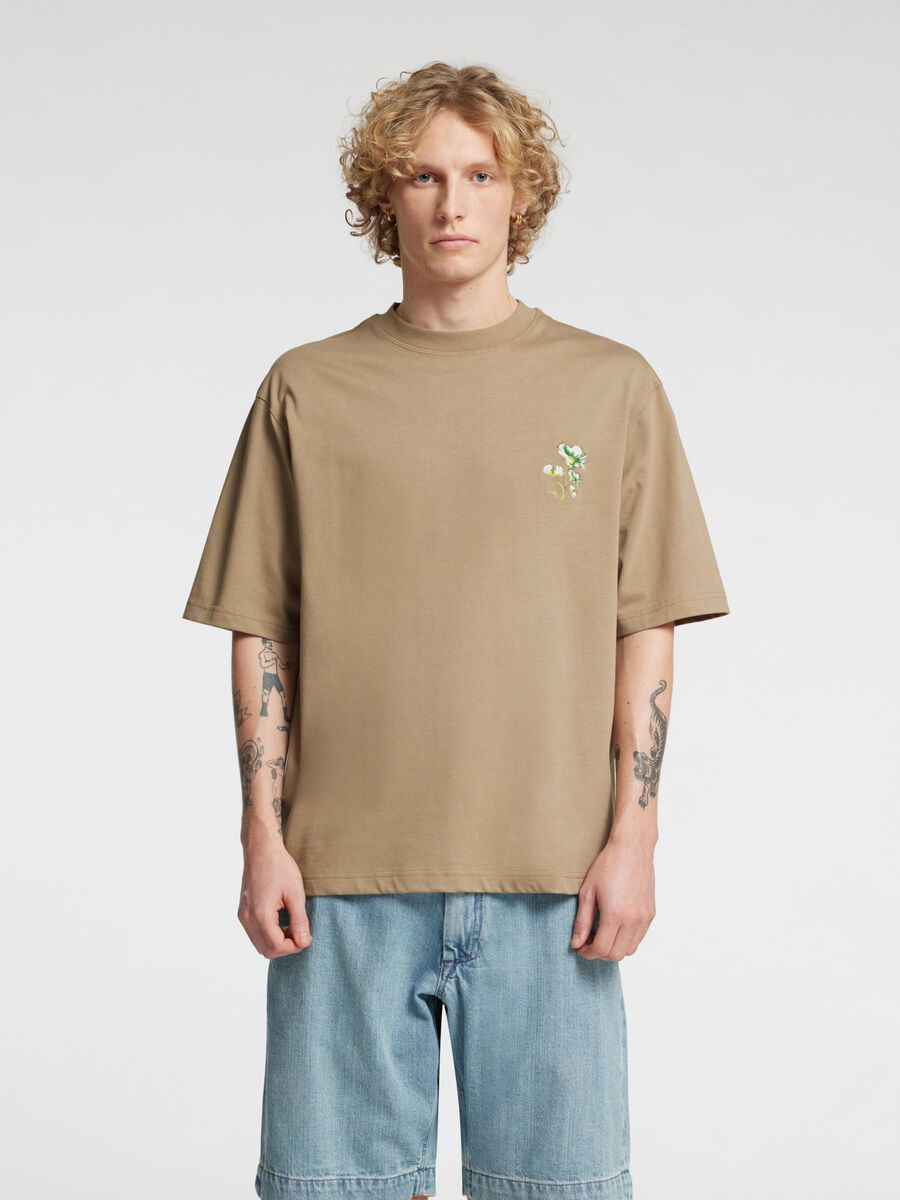 Selected LOOSE FIT  T-SHIRT, Weathered Teak, highres - 16097674_WeatheredTeak_003.jpg