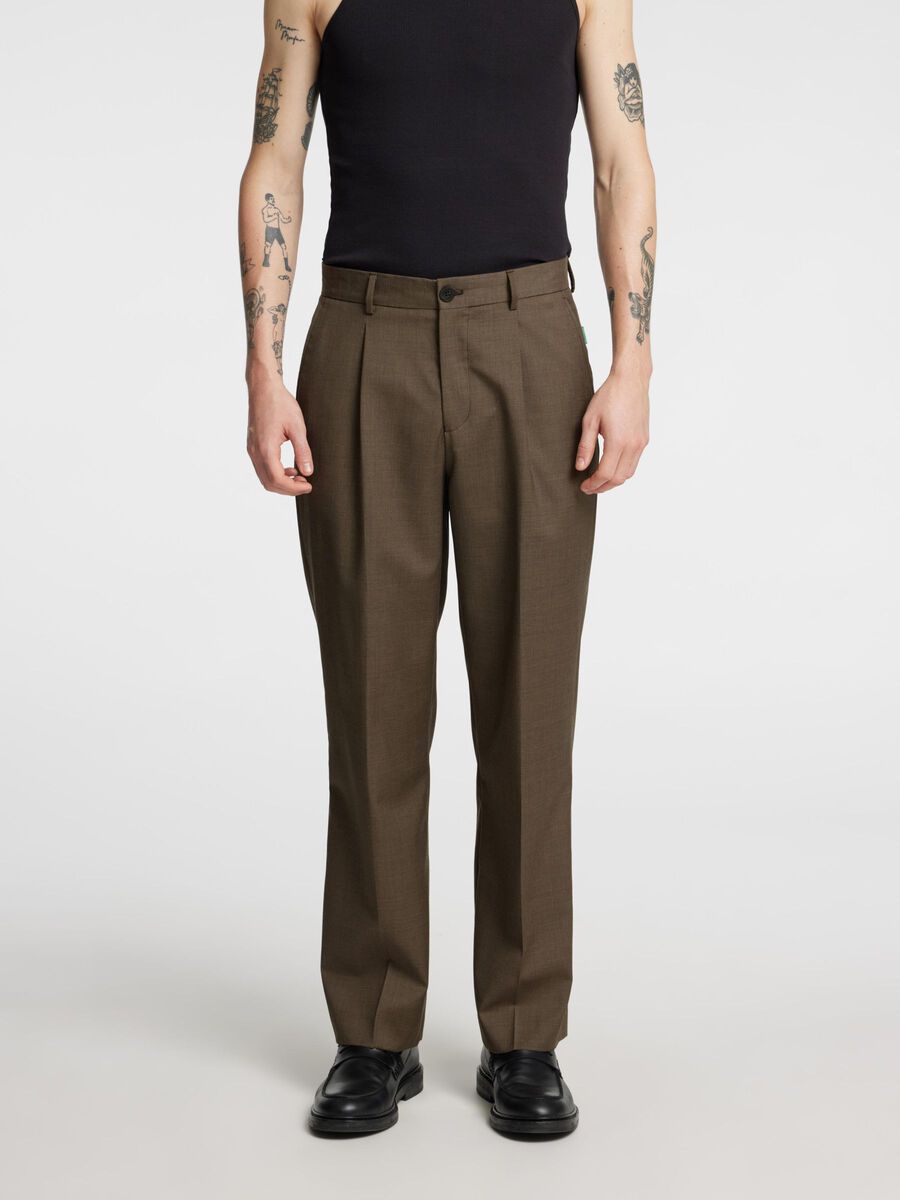 Selected RELAXED FIT WOOL TROUSERS, Brindle, highres - 16096759_Brindle_003.jpg