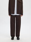 Product image thumbnail - RELAXED FIT TROUSERS, Dark Brown Melange | 2