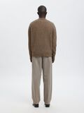 Product image thumbnail - LONG SLEEVED KNITTED PULLOVER, Major Brown | 3