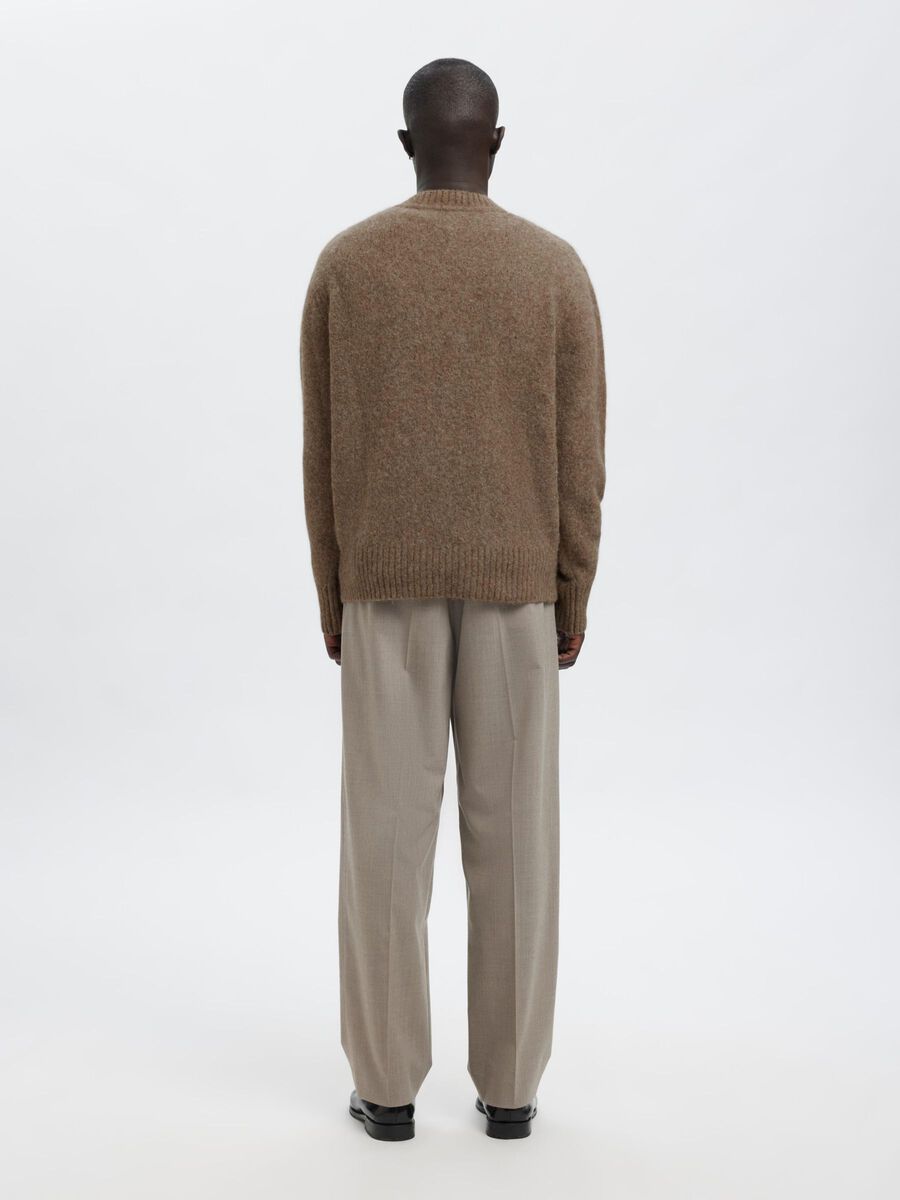 Carousel image - LONG SLEEVED KNITTED PULLOVER, Major Brown | 3