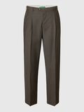 Product image thumbnail - RELAXED FIT WOOL TROUSERS, Major Brown | 6
