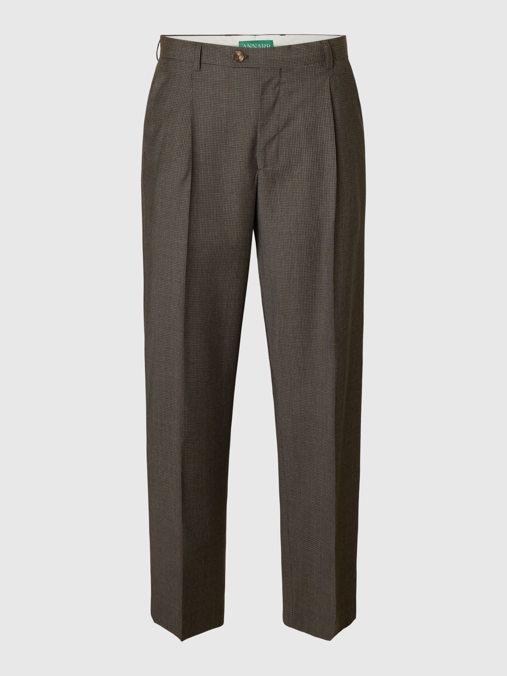 Carousel image - RELAXED FIT WOOL TROUSERS, Major Brown | 6