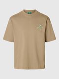 Selected LOOSE FIT  T-SHIRT, Weathered Teak, highres - 16097674_WeatheredTeak_001.jpg