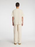 Selected SHORT SLEEVED COTTON T-SHIRT, Birch, highres - 16096871_Birch_004.jpg