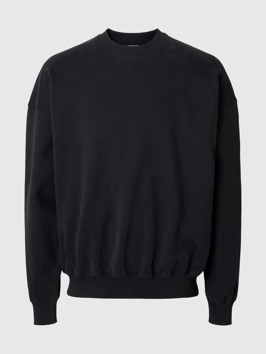 Carousel image - RELAXED FIT SWEATSHIRT, Dark Navy | 6