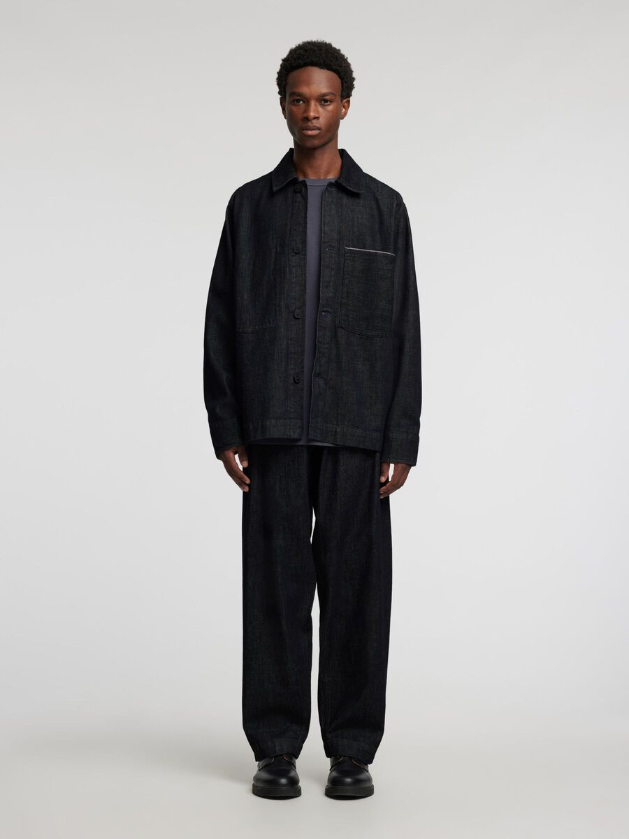 Selected SELVEDGE DENIM OVERSHIRT, Blue Denim, highres - 16094954_BlueDenim_005.jpg