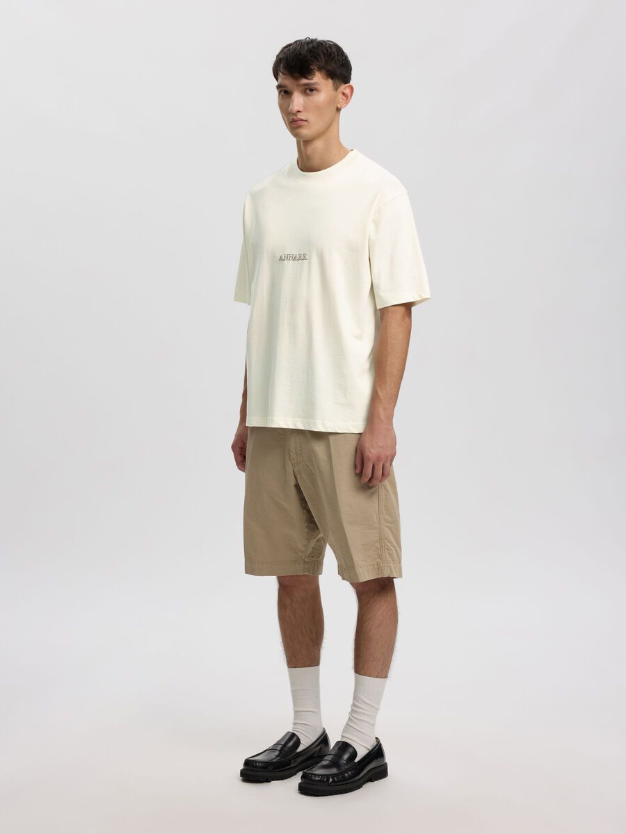 Carousel image - LOOSE FIT  T-SHIRT, Coconut Milk | 5