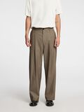 Product image thumbnail - WOOL BLEND TROUSERS, Brindle | 2