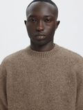 Product image thumbnail - LONG SLEEVED KNITTED PULLOVER, Major Brown | 5