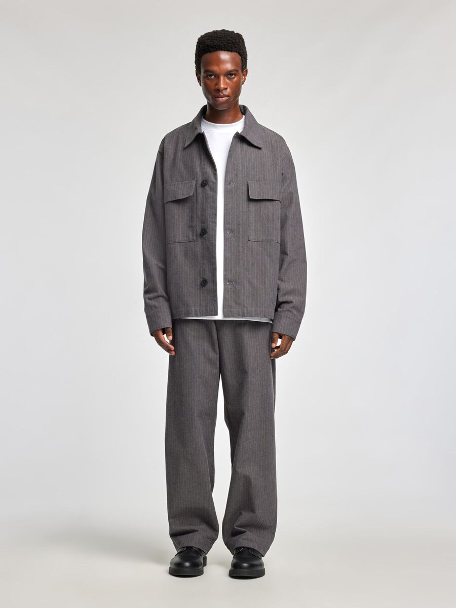 Selected LOOSE FIT TROUSERS, Dark Gull Gray, highres - 16097164_DarkGullGray_005.jpg