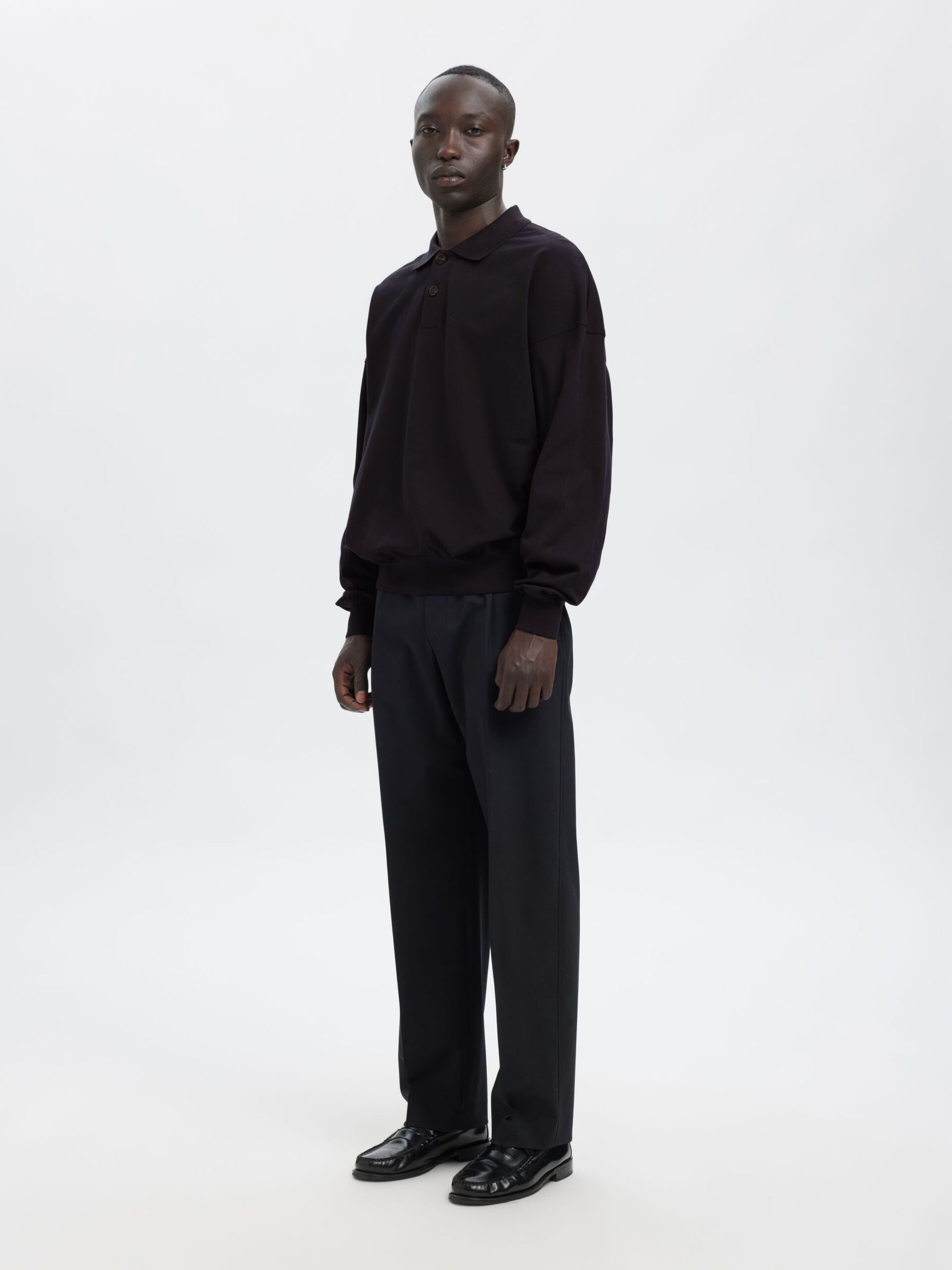 Carousel image - RELAXED FIT POLO SHIRT, Dark Navy | 5