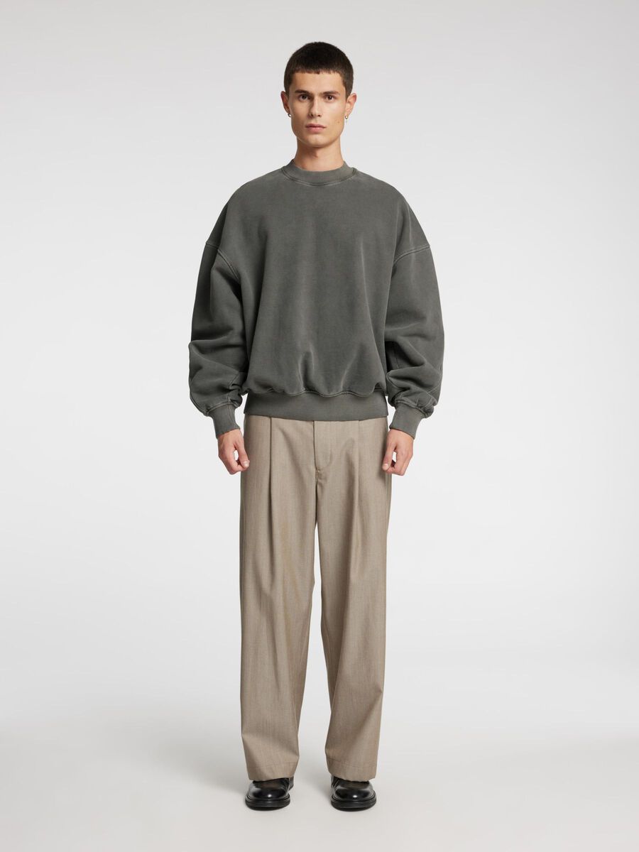 Selected RELAXED FIT  SWEATSHIRT, Forged Iron, highres - 16097124_ForgedIron_005.jpg