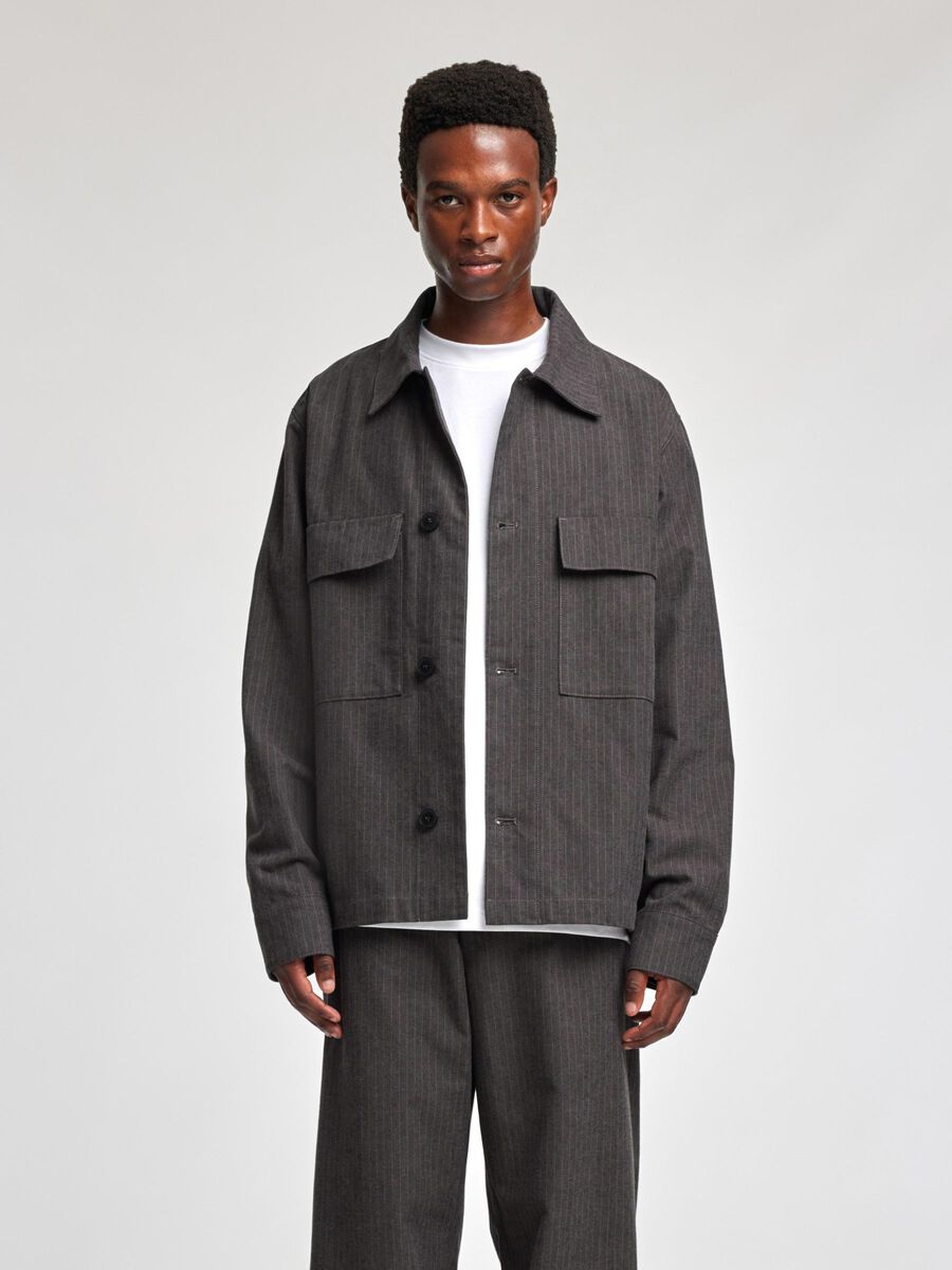 Selected BOXY FIT OVERSHIRT, Dark Gull Gray, highres - 16096176_DarkGullGray_1152736_003.jpg