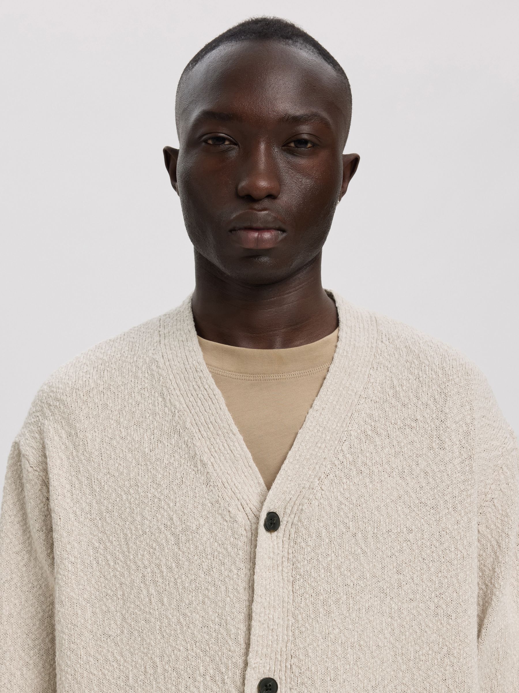 BOUCLE CARDIGAN | Grey | ANNARR®