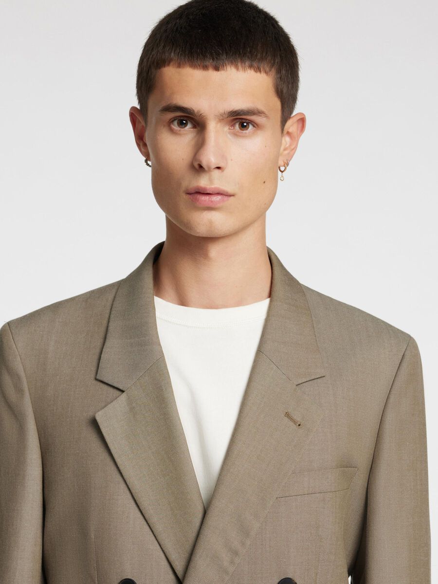 Carousel image - RELAXED FIT DOUBLE-BREASTED BLAZER, Brindle | 6