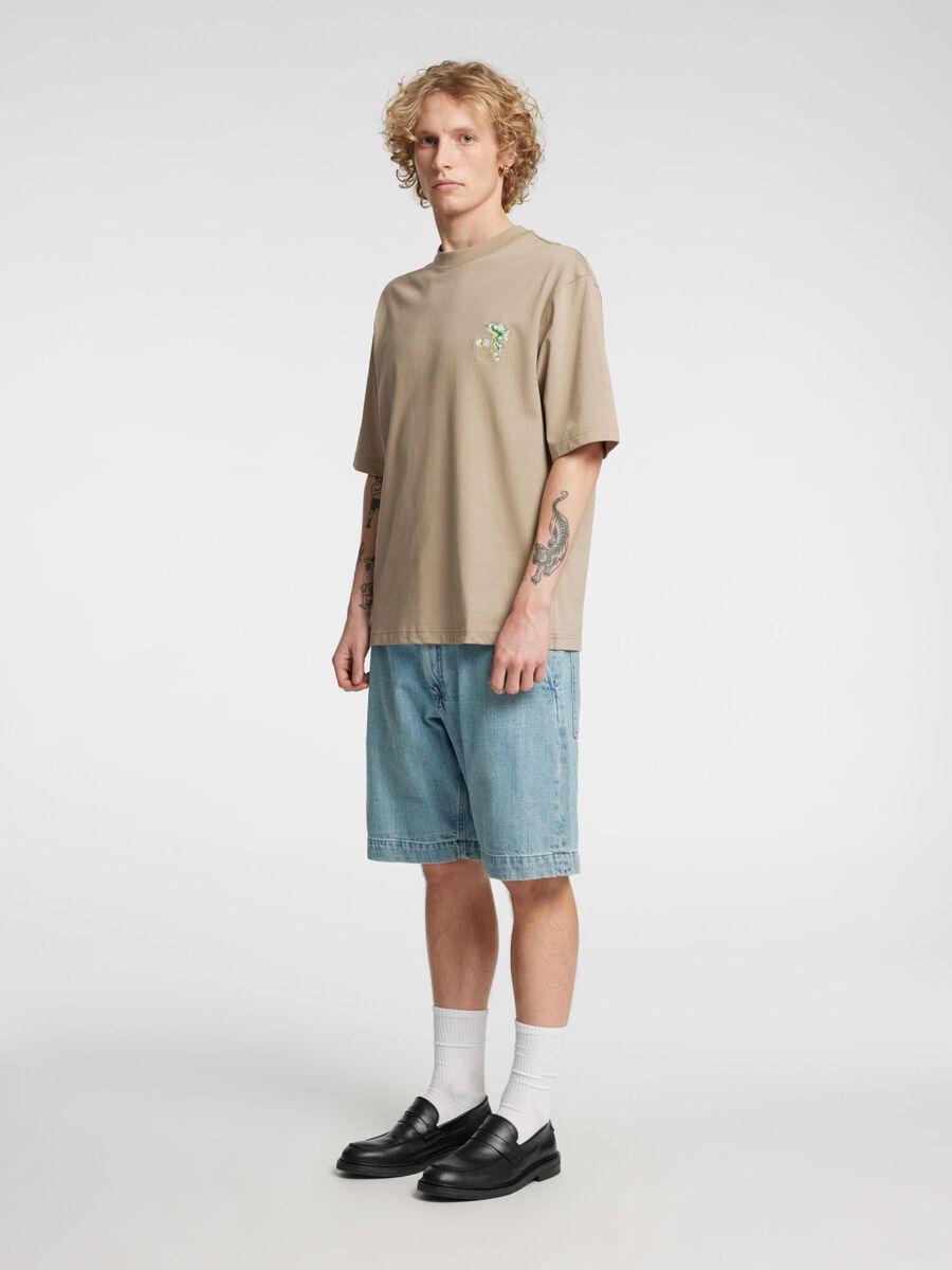 Carousel image - SELVEDGE DENIM SHORTS, Light Blue | 5