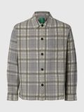 Product image thumbnail - COTTON FLANNEL SHIRT, Chiseled Stone | 3