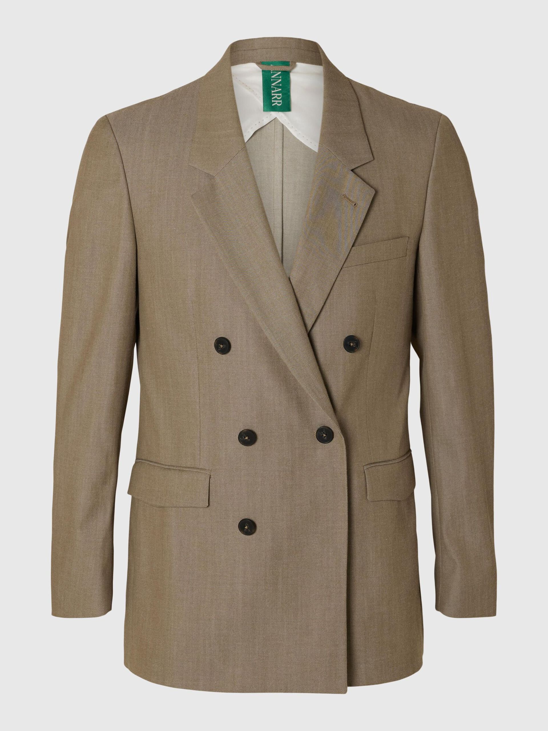 Carousel image - RELAXED FIT DOUBLE-BREASTED BLAZER, Brindle | 3