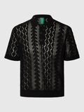 Selected REGULAR FIT KNITTED POLO SHIRT, Black Onyx, highres - 16097625_BlackOnyx_001.jpg