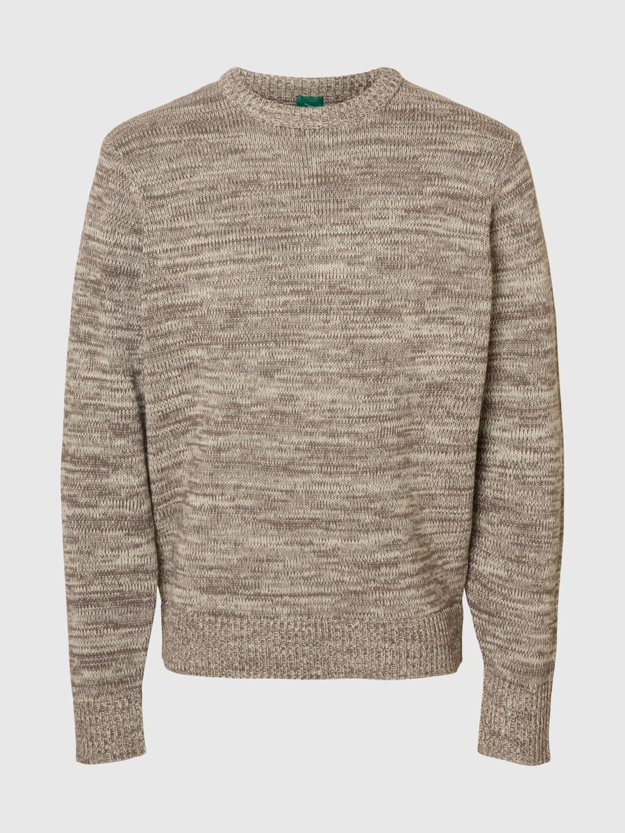 Carousel image - REGULAR FIT  KNITTED PULLOVER, Oatmeal | 6