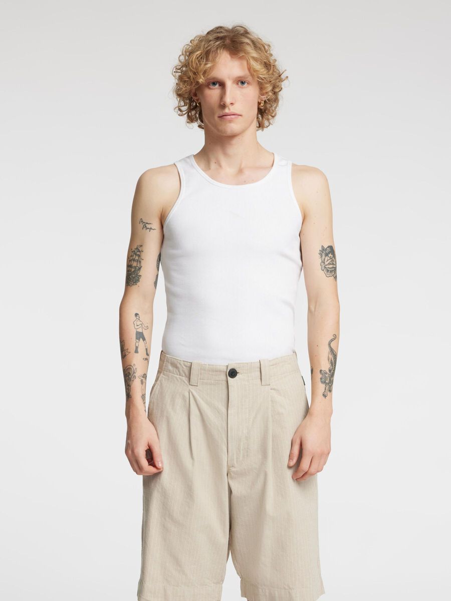 Selected REGULAR FIT TANK TOP, Snow White, highres - 16097676_SnowWhite_003.jpg