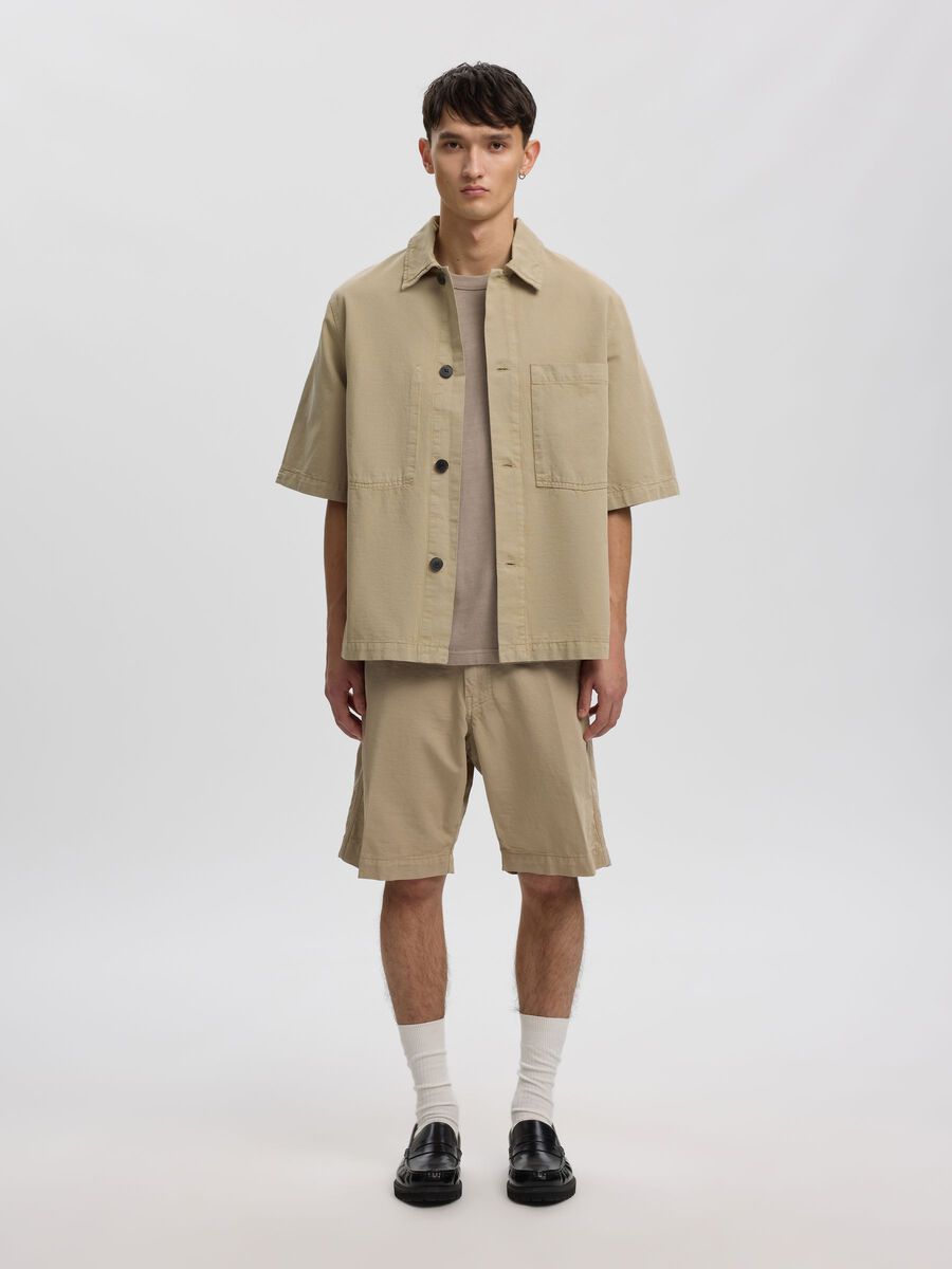 Product tile image - RELAXED FIT OVERSHIRT, Weathered Teak | 16101670_WeatheredTeak