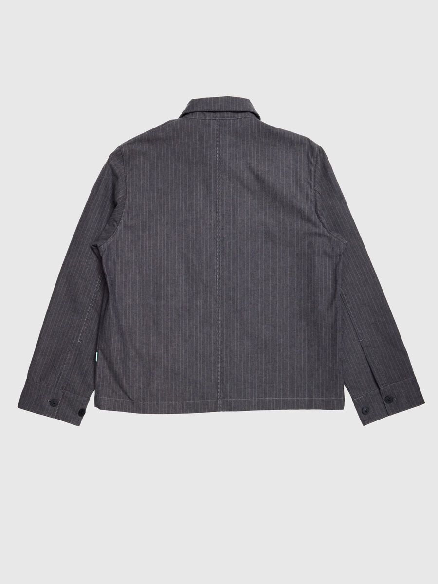 Carousel image - BOXY FIT OVERSHIRT, Dark Gull Gray | 6