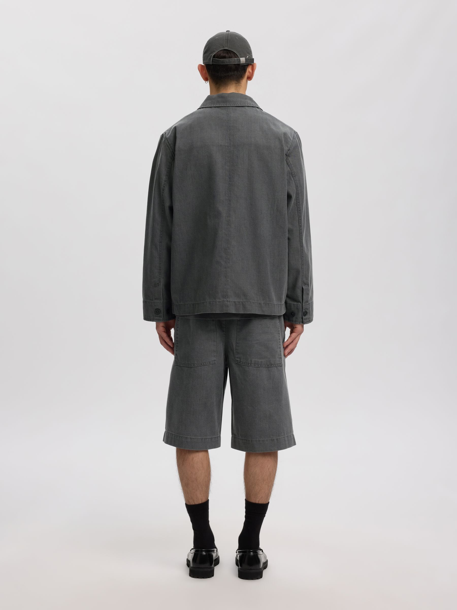 SELVEDGE DENIM SHORTS | Grey | ANNARR®