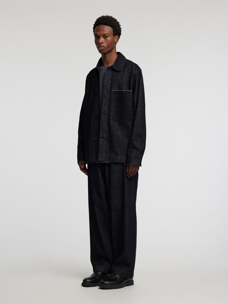 Carousel image - SELVEDGE DENIM OVERSHIRT, Blue Denim | 5