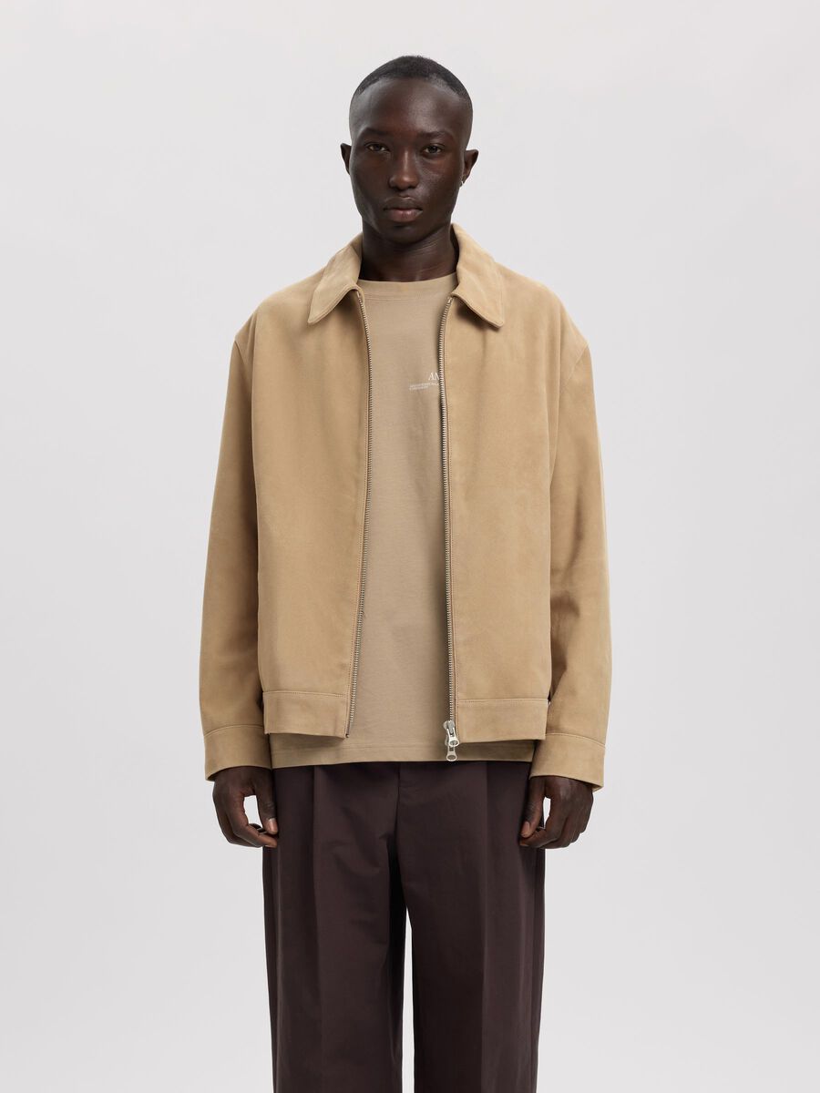 Carousel image - SUEDE JACKET, Weathered Teak | 2