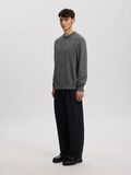 Product image thumbnail - COTTON CREWNECK JUMPER, Dark Grey | 5