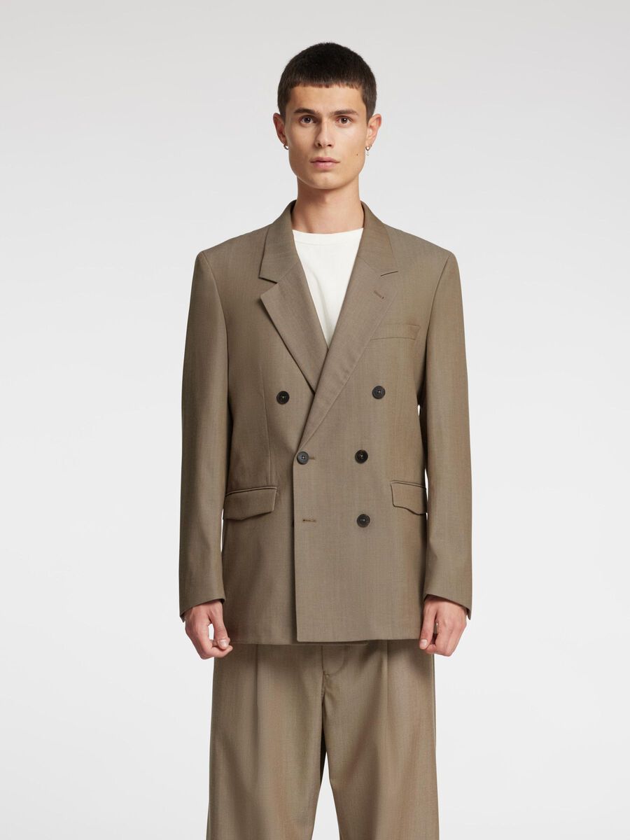 Selected RELAXED FIT  DOUBLE-BREASTED BLAZER, Brindle, highres - 16096756_Brindle_003.jpg