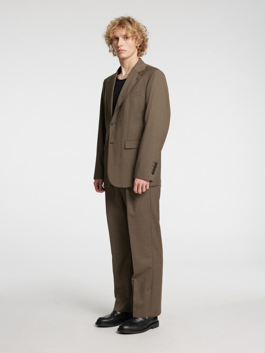 Carousel image - RELAXED FIT WOOL BLAZER, Brindle | 5