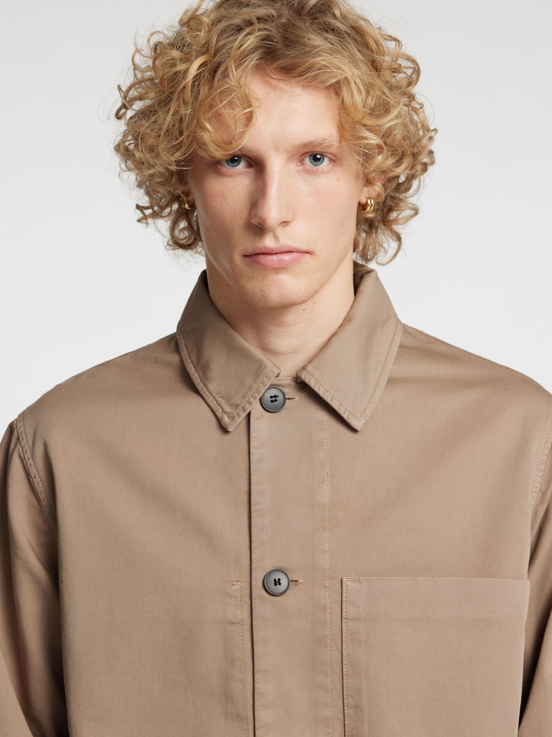 Carousel image - RELAXED FIT OVERSHIRT, Weathered Teak | 6