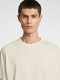 Selected SHORT SLEEVED COTTON T-SHIRT, Birch, highres - 16096871_Birch_006.jpg