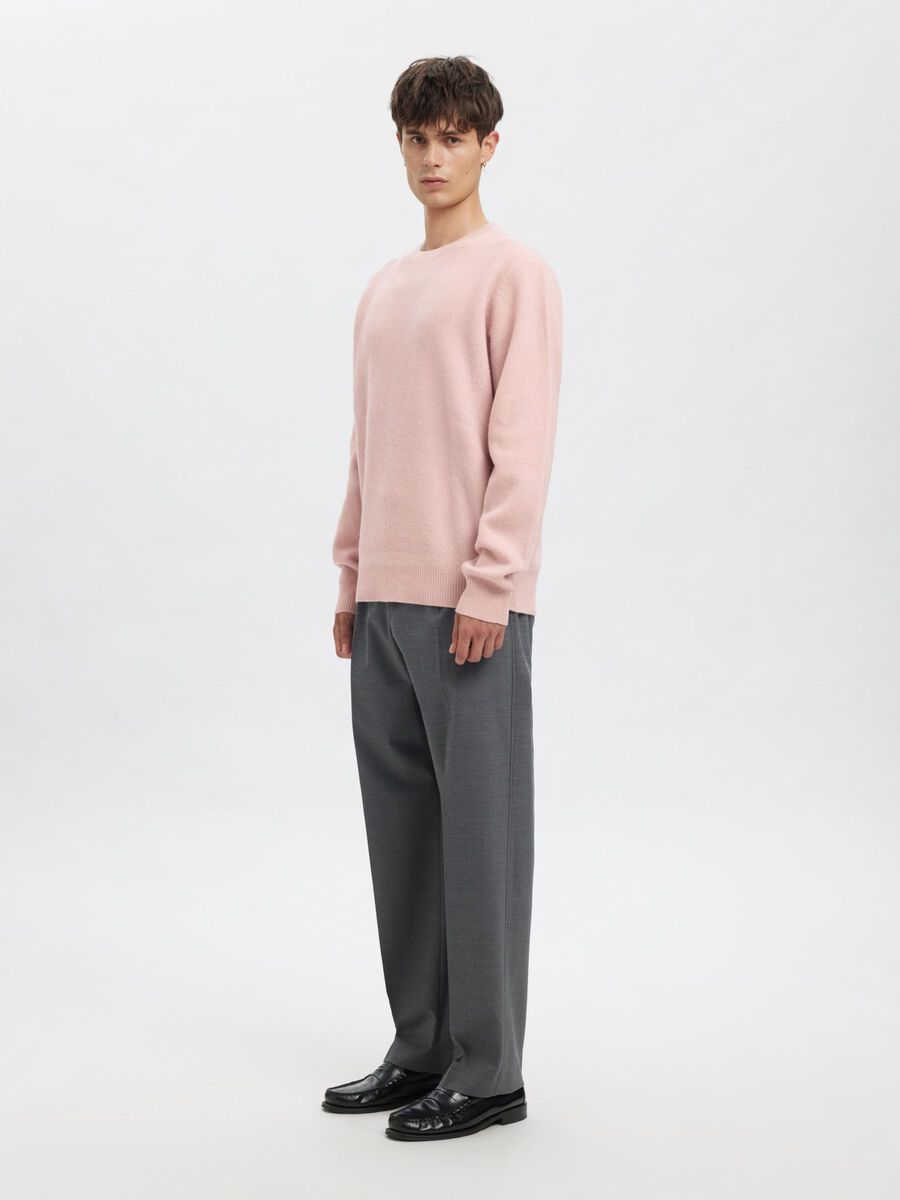 Carousel image - MERINO WOOL PULLOVER, Barely Pink | 5