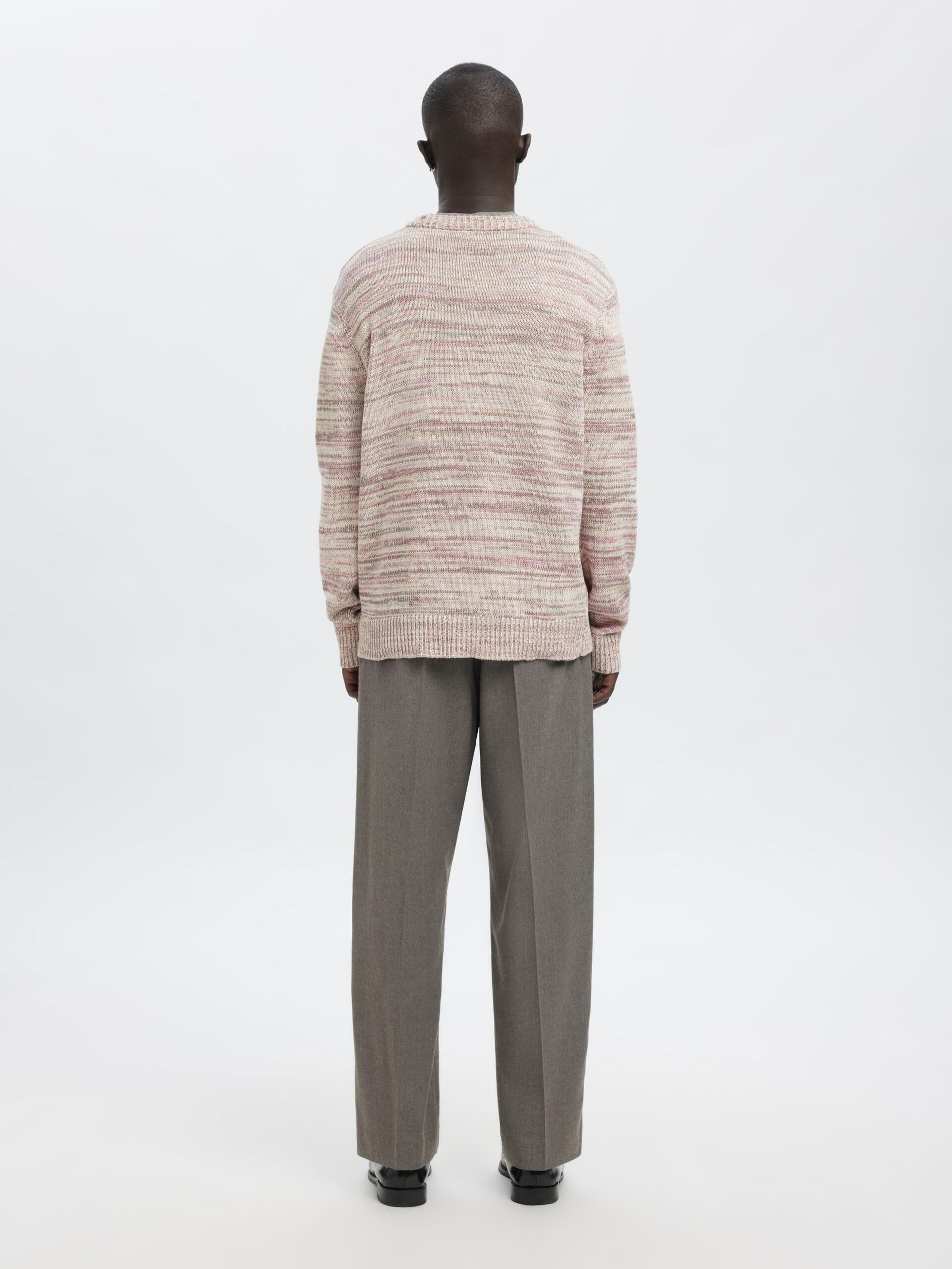 Carousel image - REGULAR FIT KNITTED PULLOVER, Egret | 3