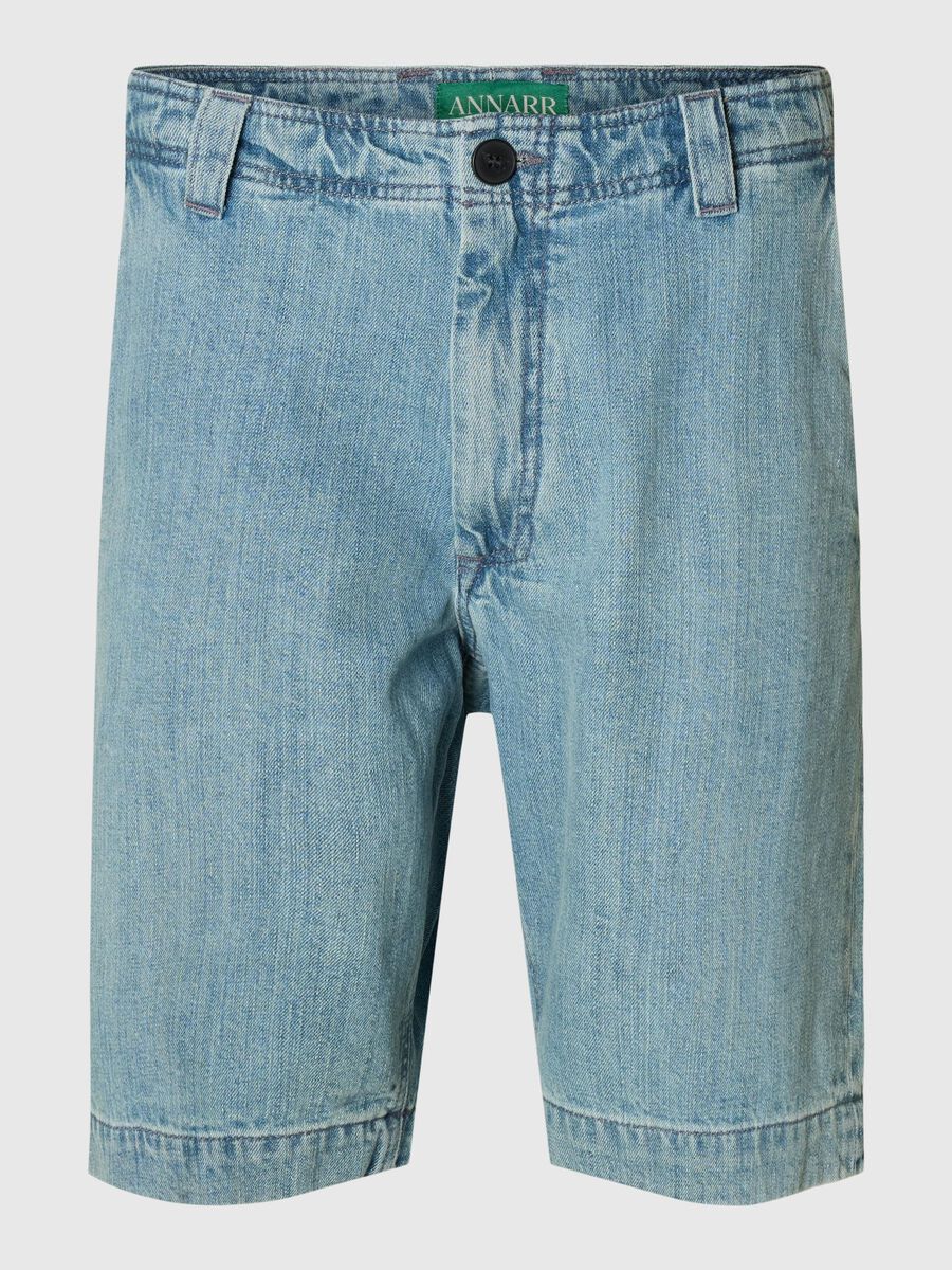 Carousel image - SELVEDGE DENIM SHORTS, Light Blue | 3